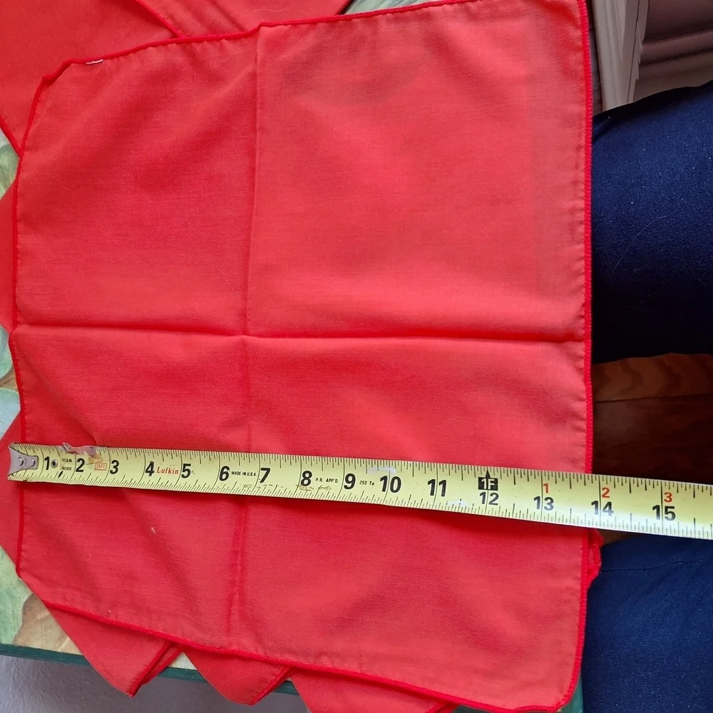 Vibrant Red Cloth Napkins